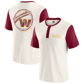 Washington Commanders Darius Rucker Collection Henley Colorblock Slub Pocket T-Shirt | NFL US