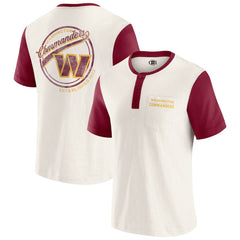 Washington Commanders Darius Rucker Collection Henley Colorblock Slub Pocket T-Shirt | NFL US