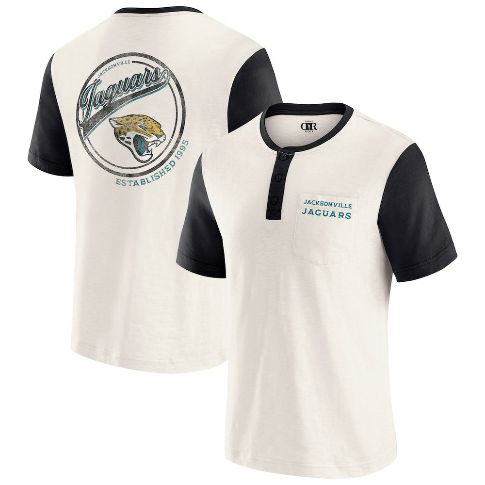 Jacksonville Jaguars Darius Rucker Collection Henley Colorblock Slub Pocket T-Shirt | NFL Near me