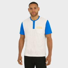 Los Angeles Chargers Darius Rucker Collection Henley Colorblock Slub Pocket T-Shirt | NFL Near me