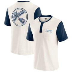 Tennessee Titans Darius Rucker Collection Henley Colorblock Slub Pocket T-Shirt | NFL Discount