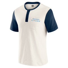 Tennessee Titans Darius Rucker Collection Henley Colorblock Slub Pocket T-Shirt | NFL Discount