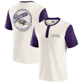 Baltimore Ravens Darius Rucker Collection Henley Colorblock Slub Pocket T-Shirt | NFL New