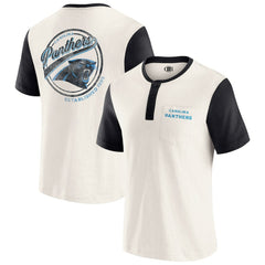 Carolina Panthers Darius Rucker Collection Henley Colorblock Slub Pocket T-Shirt | NFL Online