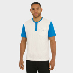 Detroit Lions Darius Rucker Collection Henley Colorblock Slub Pocket T-Shirt | NFL Online