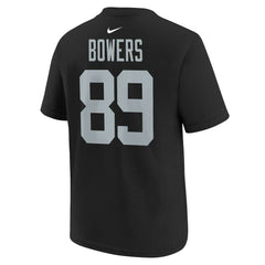 Las Vegas Raiders Brock Bowers Youth Player Name & Number T-Shirt | NFL Hot