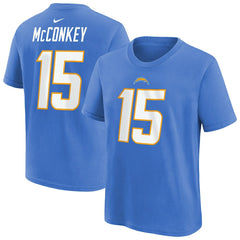 Los Angeles Chargers Ladd McConkey Youth Player Name & Number T-Shirt | NFL Outlet