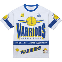 White Golden State Warriors Unisex Hardwood Classics Vintage Team Origins Premium T-Shirt sale | NBA
