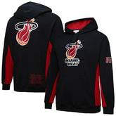 Black Miami Heat Hardwood Classics Team Origins Fleece Pullover Hoodie | NBA