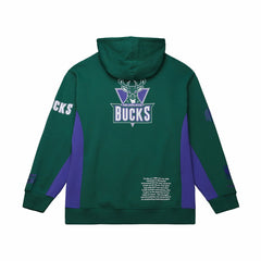 Hunter Green Milwaukee Bucks Hardwood Classics Team Origins Fleece Pullover Hoodie | NBA