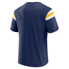Milwaukee Brewers Darius Rucker Collection by Fanatics Distressed Sleeve Stripe T-Shirt - MLB T-shirts