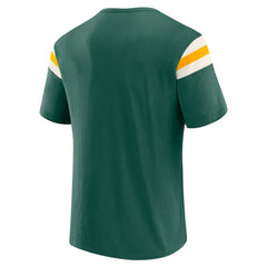 Athletics Darius Rucker Collection by Fanatics Distressed Sleeve Stripe T-Shirt - MLB T-shirts