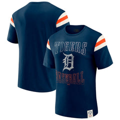 Detroit Tigers Darius Rucker Collection by Fanatics Distressed Sleeve Stripe T-Shirt - MLB T-shirts