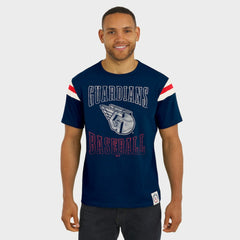 Cleveland Guardians Darius Rucker Collection by Fanatics Distressed Sleeve Stripe T-Shirt - MLB T-shirts