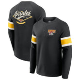 Pittsburgh Pirates Darius Rucker Collection by Fanatics Waffle-Knit Raglan Long Sleeve Henley T-Shirt - MLB T-shirts