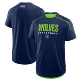 Navy Minnesota Timberwolves Inbound Pass Play Practice T-Shirt | NBA