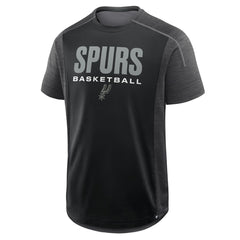Black San Antonio Spurs Inbound Pass Play Practice T-Shirt | NBA