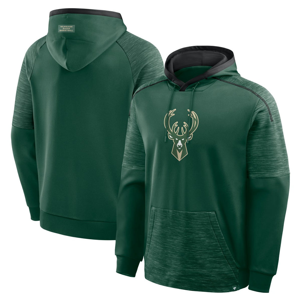 Hunter Green Milwaukee Bucks Pick & Roll Defender Pullover Hoodie | NBA