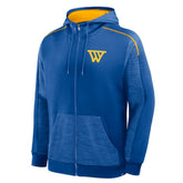Royal Golden State Warriors Back Door Cut Play Defender Full-Zip Hoodie sale | NBA