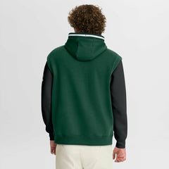 Hunter Green/Black Milwaukee Bucks Half Court Shot Clock Fastbreak Hoodie | NBA