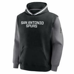 Black/Gray San Antonio Spurs Half Court Shot Clock Fastbreak Hoodie | NBA