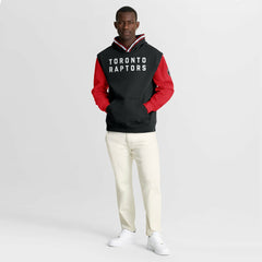 Black/Red Toronto Raptors Half Court Shot Clock Fastbreak Hoodie | NBA