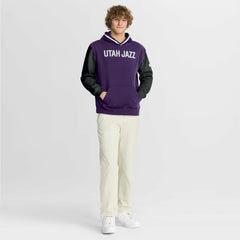 Purple/Black Utah Jazz Half Court Shot Clock Fastbreak Hoodie | NBA