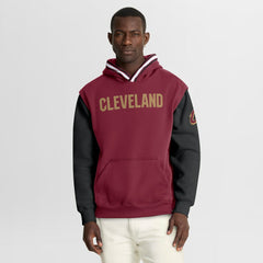 Wine/Black Cleveland Cavaliers Half Court Shot Clock Fastbreak Hoodie sale | NBA