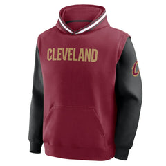 Wine/Black Cleveland Cavaliers Half Court Shot Clock Fastbreak Hoodie sale | NBA