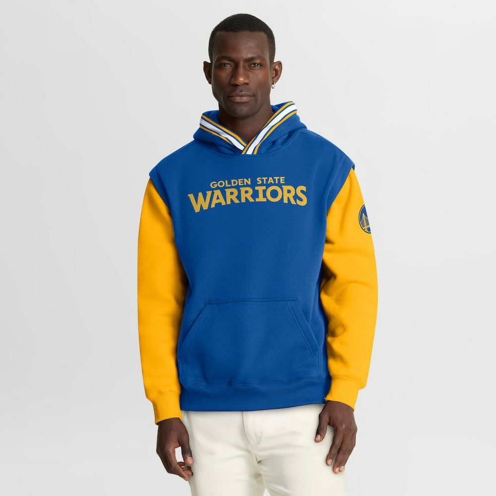Royal/Gold Golden State Warriors Half Court Shot Clock Fastbreak Hoodie sale | NBA