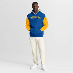 Royal/Gold Golden State Warriors Half Court Shot Clock Fastbreak Hoodie sale | NBA