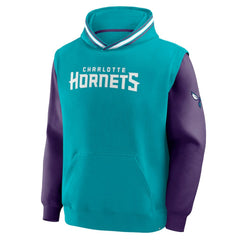Teal/Purple Charlotte Hornets Half Court Shot Clock Fastbreak Hoodie | NBA