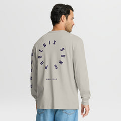 Cream Phoenix Suns Crossover Collection Ball Screen Action Premium Long Sleeve T-Shirt | NBA