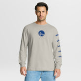 Cream Golden State Warriors Crossover Collection Ball Screen Action Premium Long Sleeve T-Shirt sale | NBA