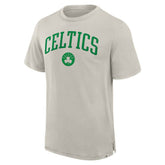 Cream Boston Celtics Crossover Collection Pull Up Jumper Shot Premium T-Shirt | NBA