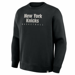 Black New York Knicks Crossover Collection Defensive Rotation Drill Premium Pullover Sweatshirt | NBA