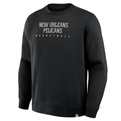 Black New Orleans Pelicans Crossover Collection Defensive Rotation Drill Premium Pullover Sweatshirt | NBA