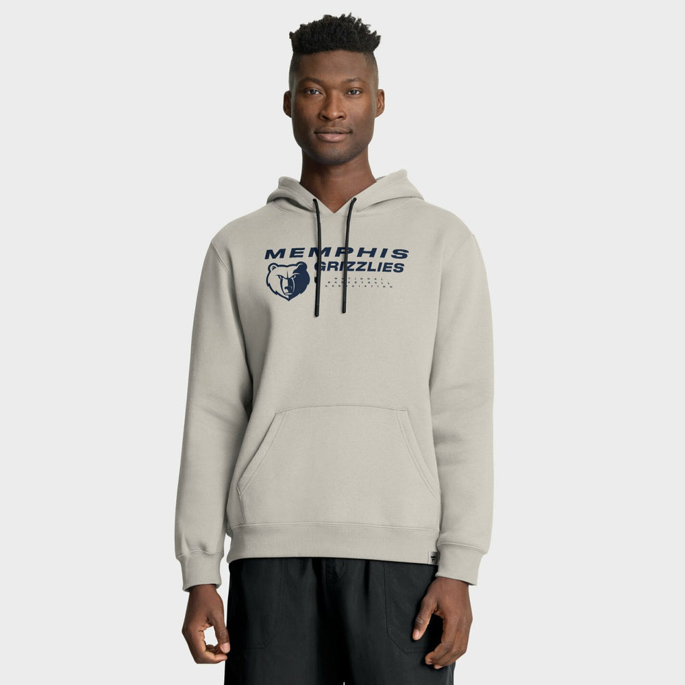 Off White Memphis Grizzlies Crossover Collection Blocked Shot Premium Pullover Hoodie | NBA