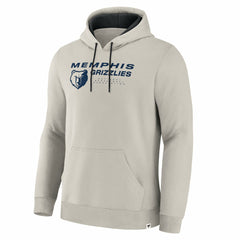 Off White Memphis Grizzlies Crossover Collection Blocked Shot Premium Pullover Hoodie | NBA