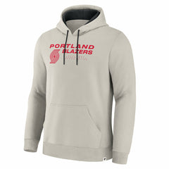 Off White Portland Trail Blazers Crossover Collection Blocked Shot Premium Pullover Hoodie | NBA