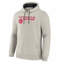 Off White Toronto Raptors Crossover Collection Blocked Shot Premium Pullover Hoodie | NBA