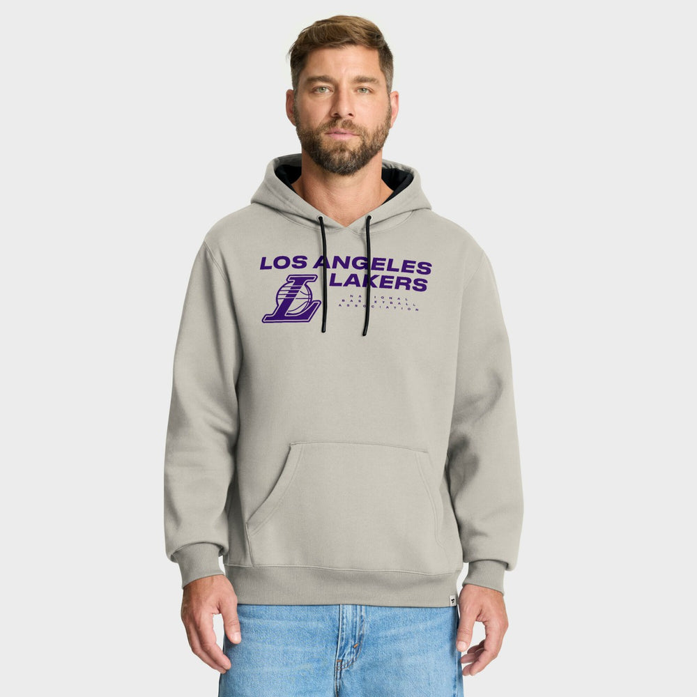 Off White Los Angeles Lakers Crossover Collection Blocked Shot Premium Pullover Hoodie | NBA