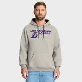 Off White Los Angeles Lakers Crossover Collection Blocked Shot Premium Pullover Hoodie | NBA
