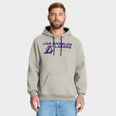 Off White Los Angeles Lakers Crossover Collection Blocked Shot Premium Pullover Hoodie | NBA