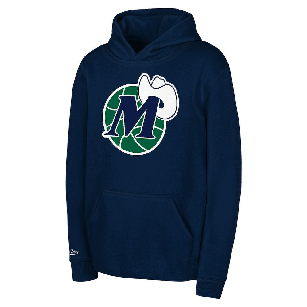 Navy Dallas Mavericks Preschool Retro Logo Pullover Hoodie sale | NBA
