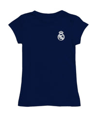 Real Madrid Vive La Fete Girls Youth Color Badge Fitted T-Shirt