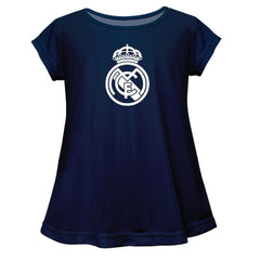 Real Madrid Vive La Fete Girls Youth Color Badge A-Line Top