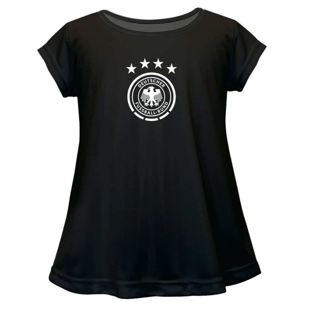 Germany National Team Vive La Fete Girls Youth Color Badge A-Line Top for sale - Black