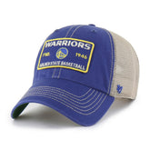Royal/Tan Golden State Warriors '47 Wabash Patch Clean Up Adjustable Hat sale | NBA