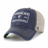 Navy/Tan Memphis Grizzlies '47 Wabash Patch Clean Up Adjustable Hat | NBA